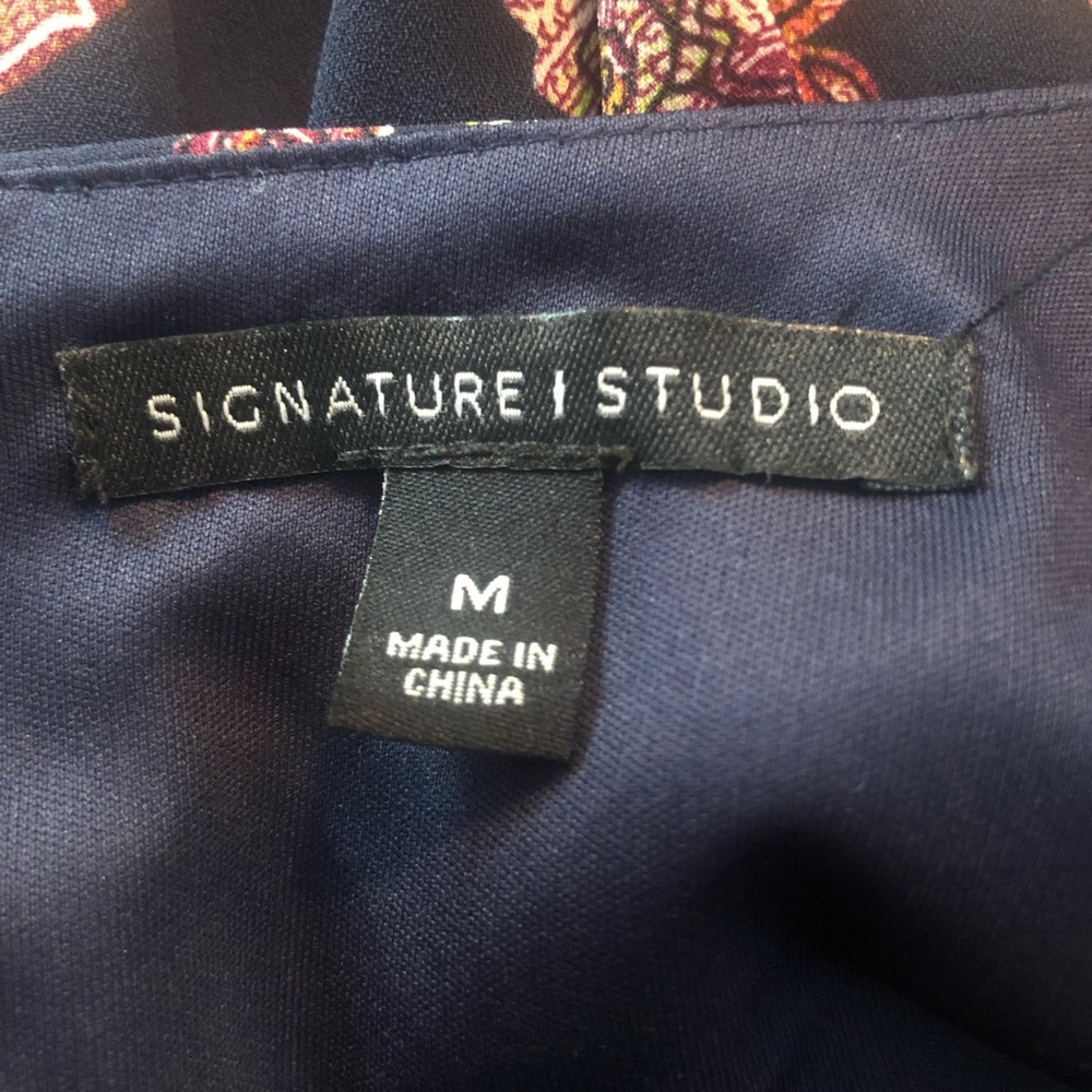 Signature Studio Tappered Blue Dress - Picture 11 of 12